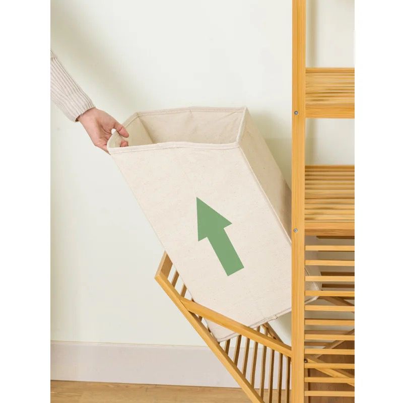 Bamboo Laundry Basket Organizer