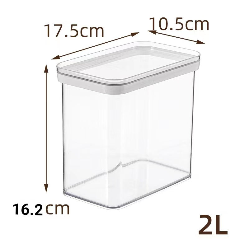 Acrylic rectangular jar