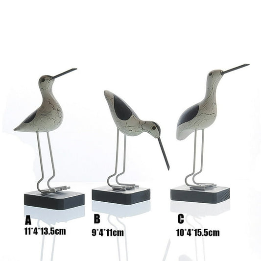 Wooden seagulls birds decor(3 pcs)