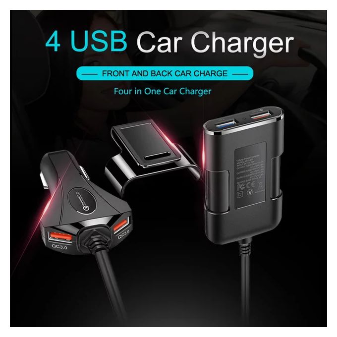 Front and rear Car Phone Charger