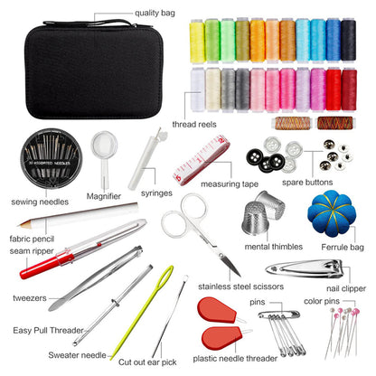 Portable sewing machine set