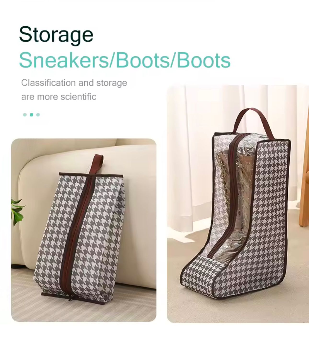 4pcs Boot/Shoes Storage Bag Set