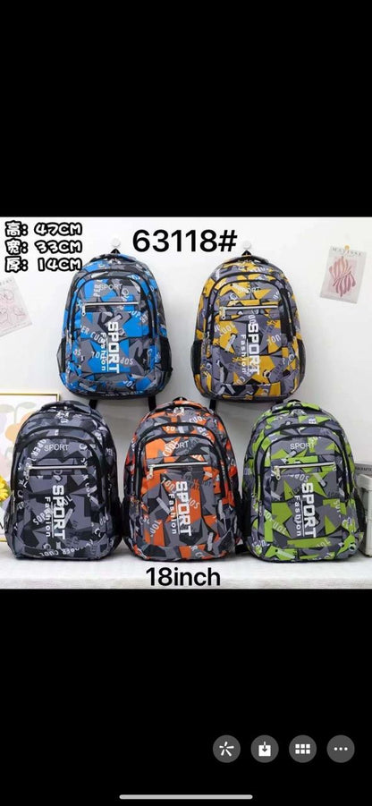 Camouflage School backpack bag