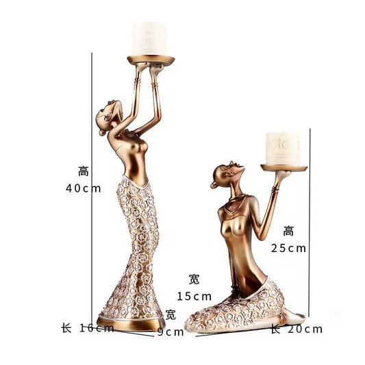 Figurines Statues Candle holders