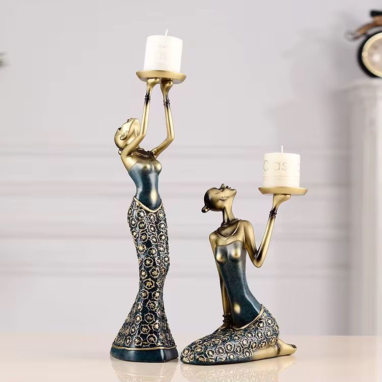 Figurines Statues Candle holders