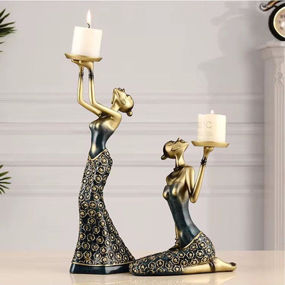 Figurines Statues Candle holders