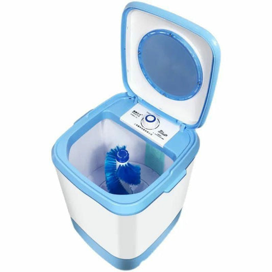 Mini washing machine with shoe brush