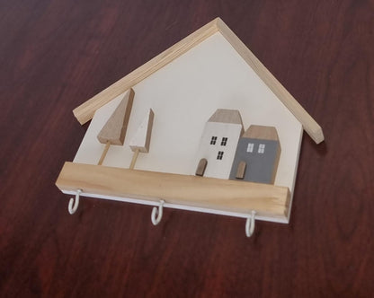 House shaped key holder decor