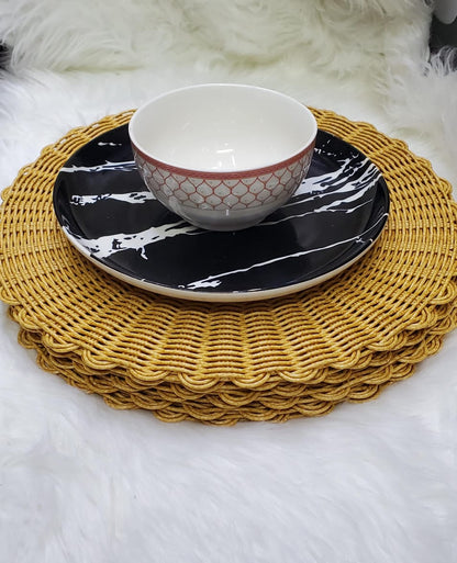 Rattan unique mats(6 pcs)