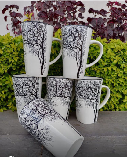 White Tree Mugs(6 pcs)