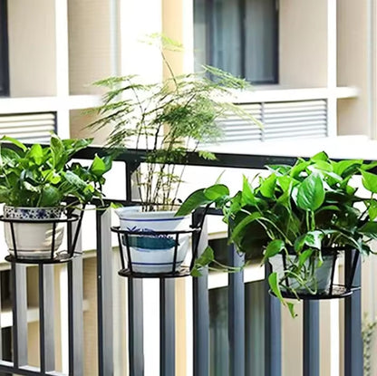 Metallic balcony flower pot holder(3 pcs)