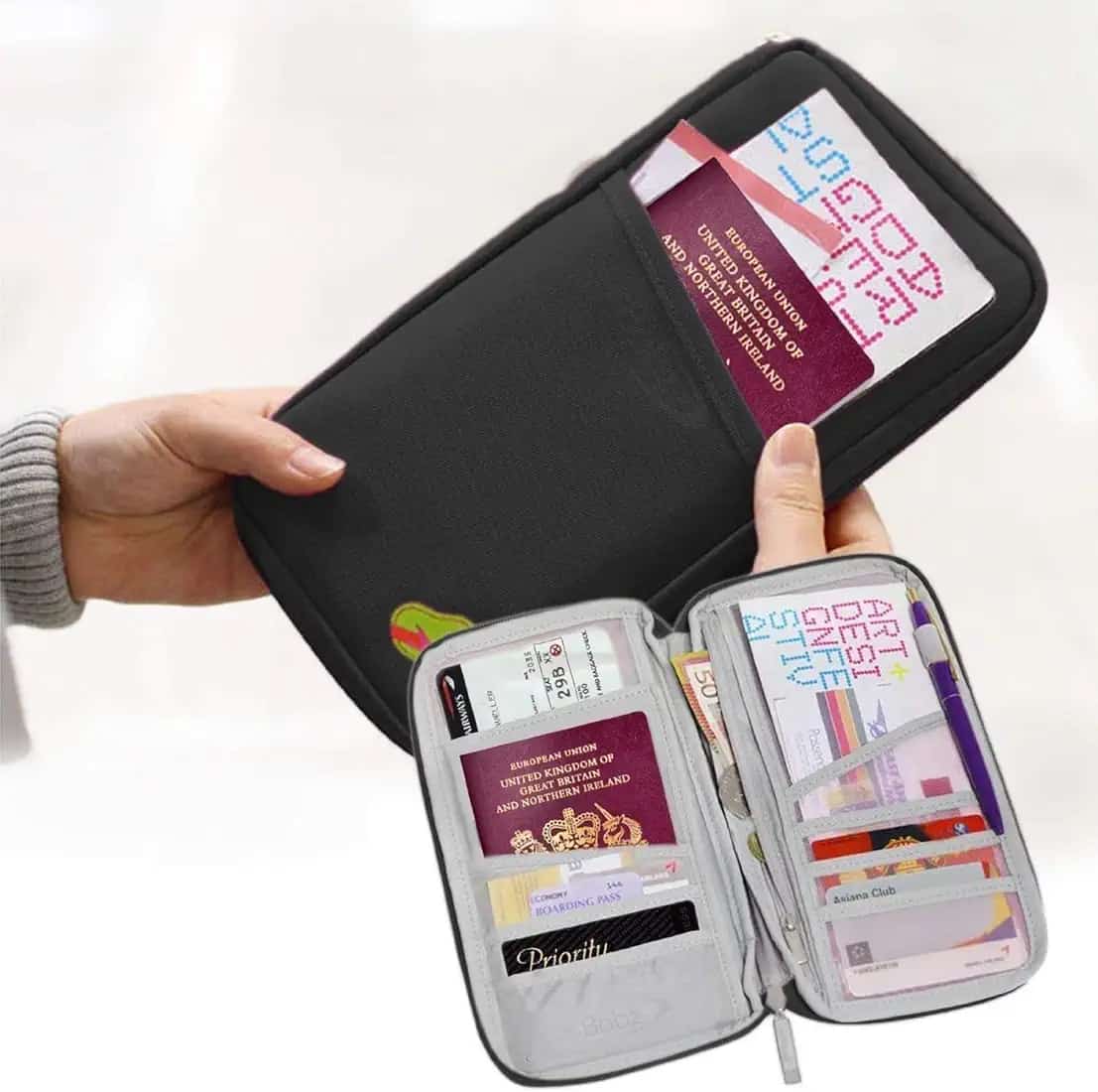 travel passport and document organizer