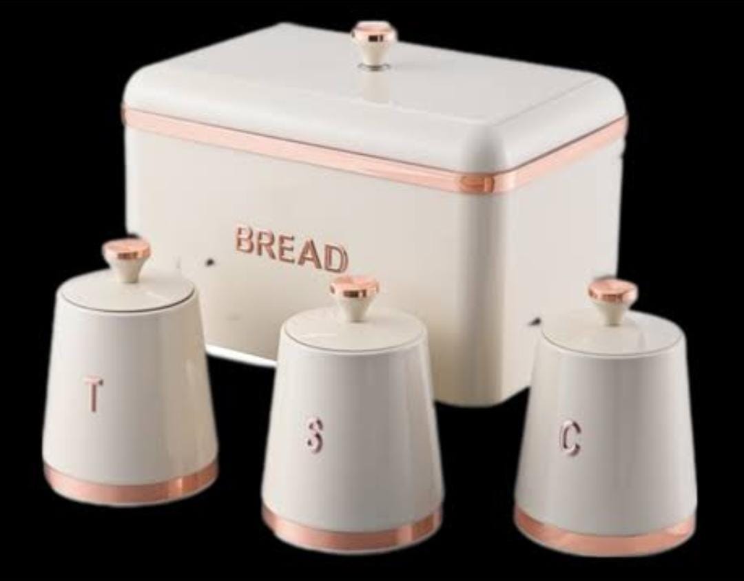 bread Bin with 3 canisters