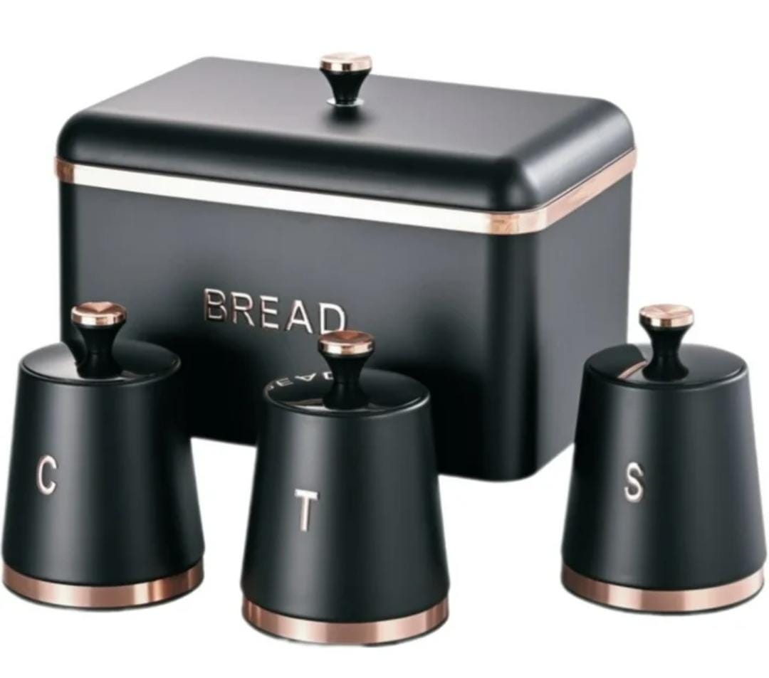 bread Bin with 3 canisters