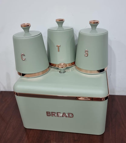 bread Bin with 3 canisters