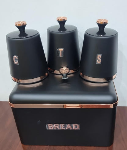 bread Bin with 3 canisters