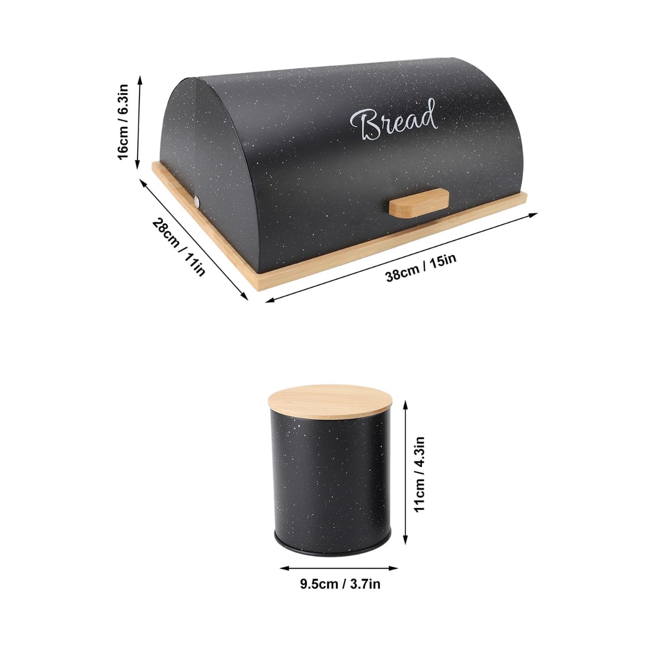 bread bin 12L with 3 canisters