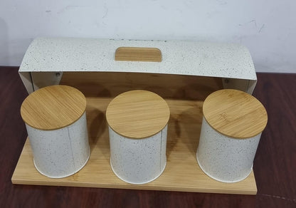 bread bin 12L with 3 canisters