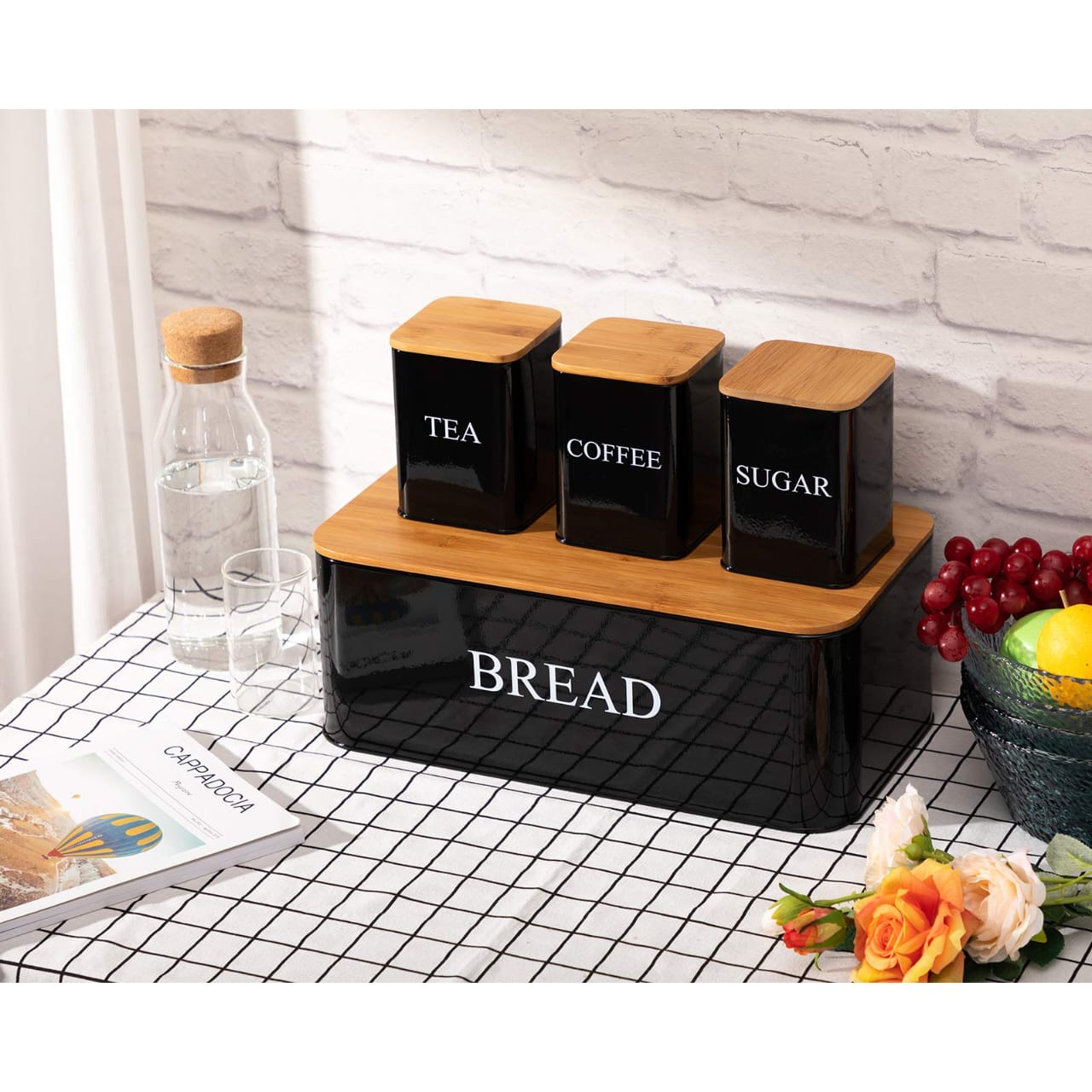 Bread bin 7.5L 3 canisters