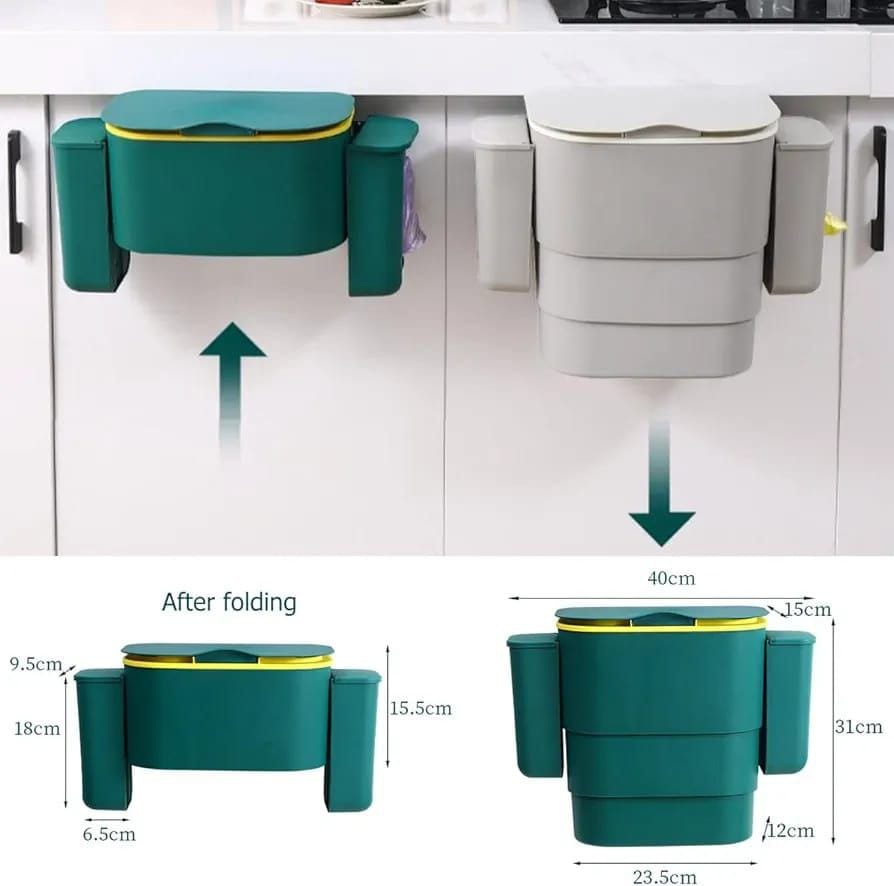 Foldable Kitchen Hanging Dustbin