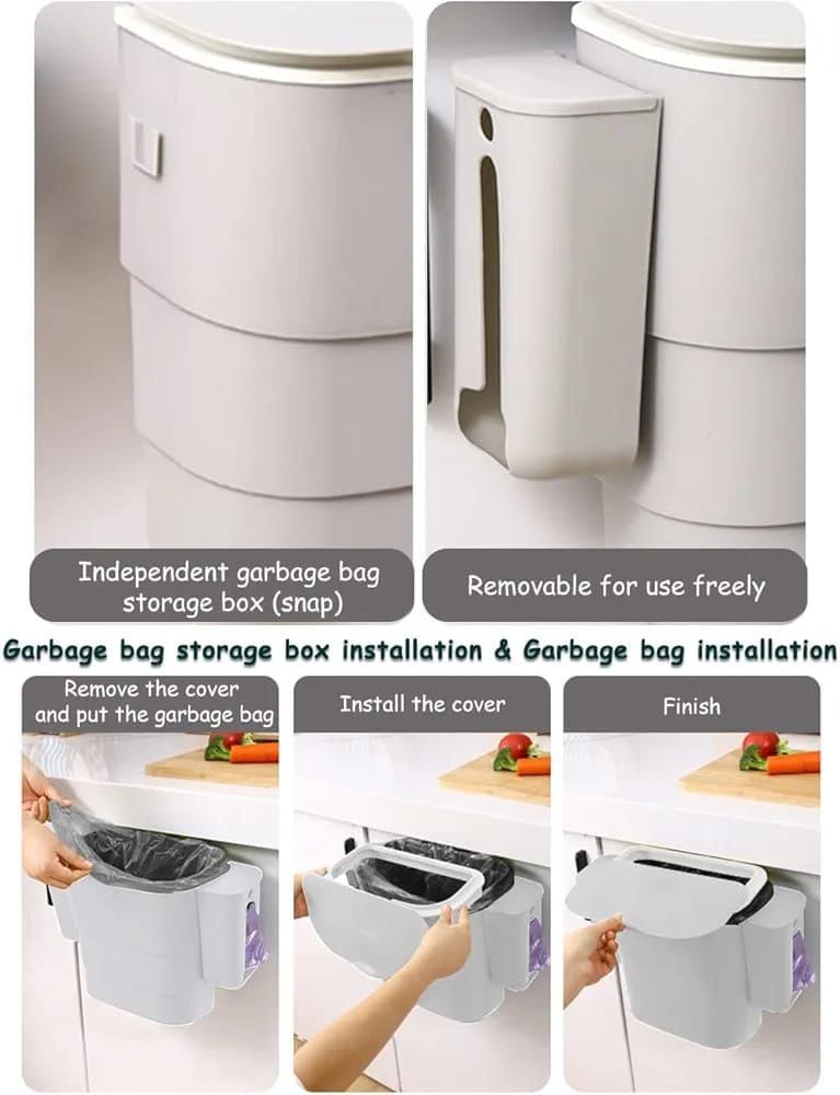 Foldable Kitchen Hanging Dustbin