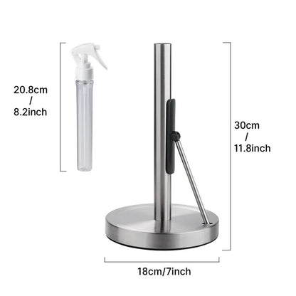 2 in 1 Stainless paper towel holder