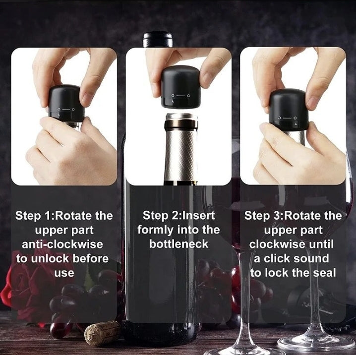 Vacuum Wine Bottle Stopper(2pcs)