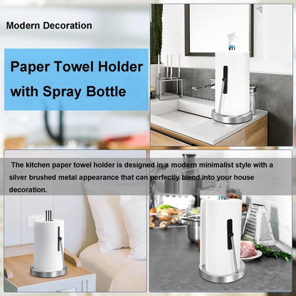 2 in 1 Stainless paper towel holder