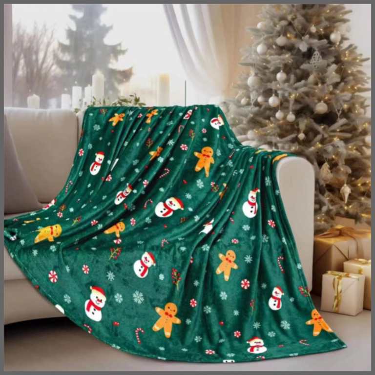 Christmas Sherpa Throw Blanket