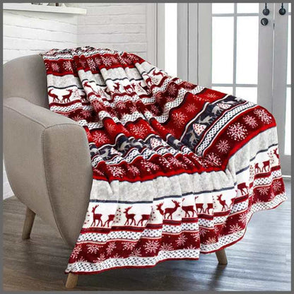 Christmas Sherpa Throw Blanket