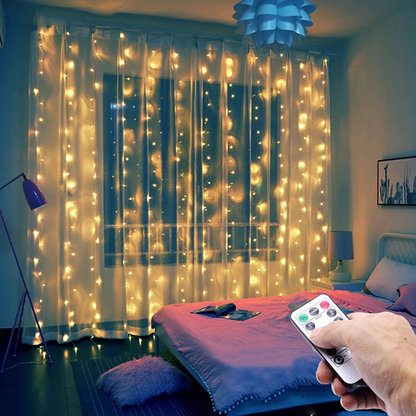 Christmas remote control curtain lights