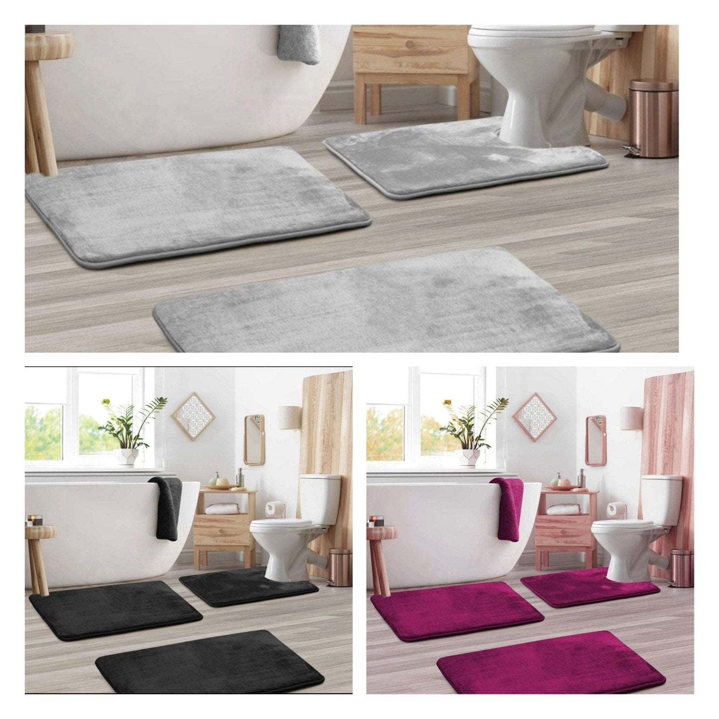 Memory Foam Bath Mat Set - MASTER SUPPLIES