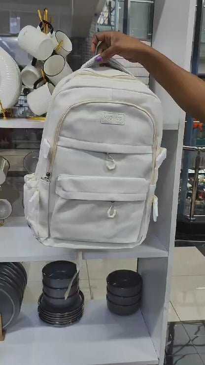 solid colour backpack