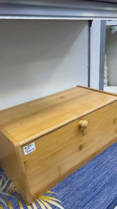 WOODEN bread bin Storage