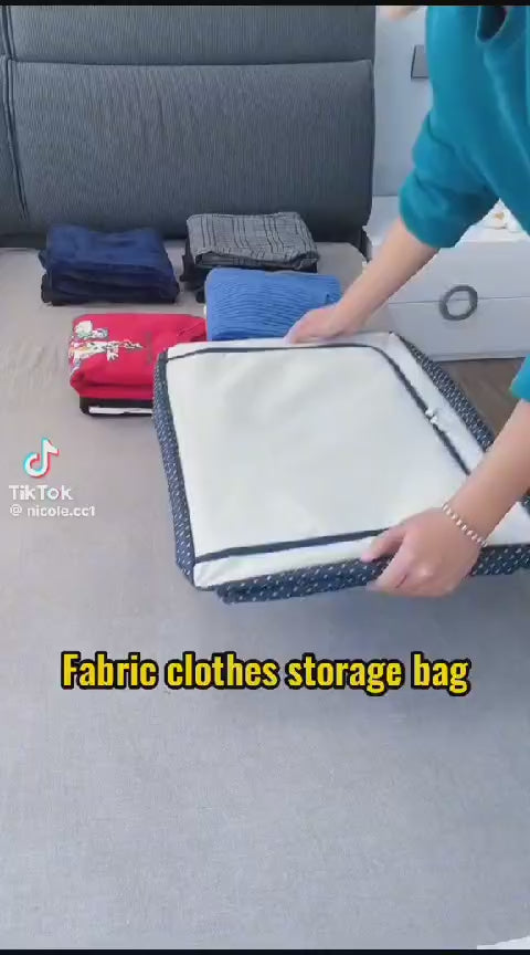 Foldable clothes storage bags