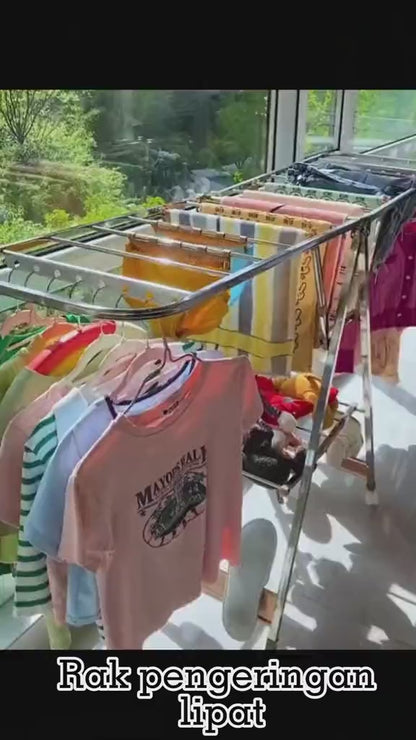 HEAVY METALLIC LAUNDRY DRYING RACK