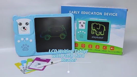 Kids toy flash cards reader