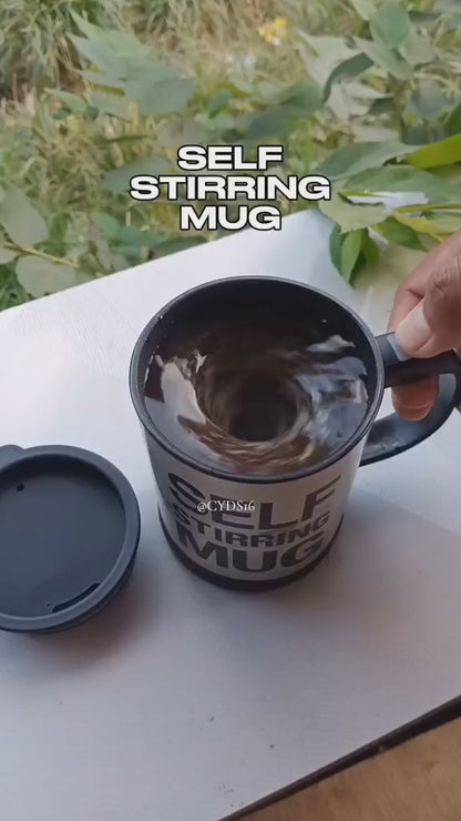 Battery powered Self stirring mug