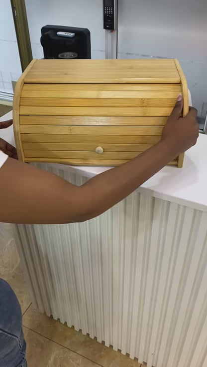 High Quality Bamboo Bread Bin