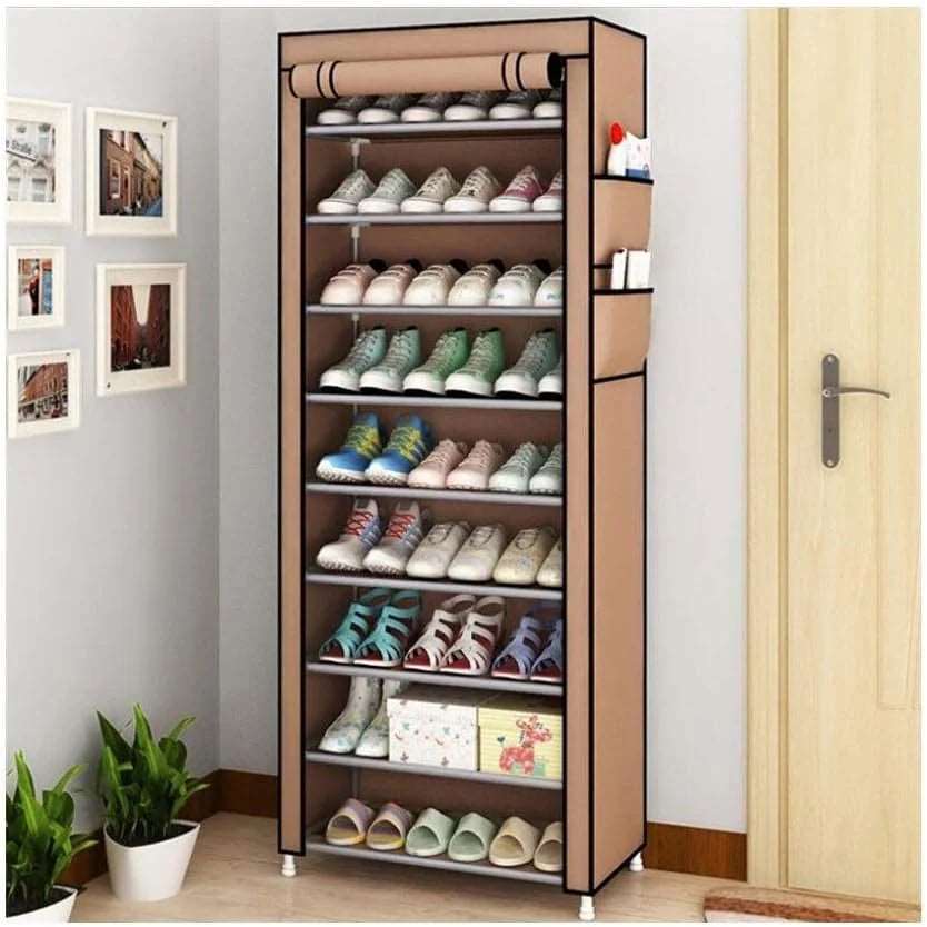 10 Tier Dustproof 27 Pairs Shoes Cabinet - MASTER SUPPLIES