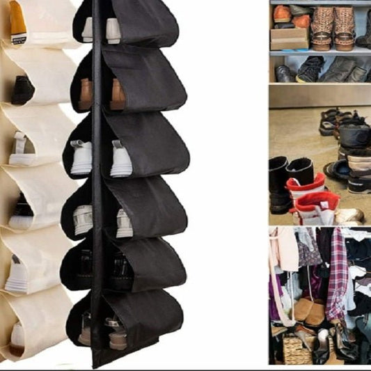 *12 Grid Hanging Storage Bag, Closet Organizer, Wardrobe Organizer, Door, Pocket, Shoes* - MASTER SUPPLIES