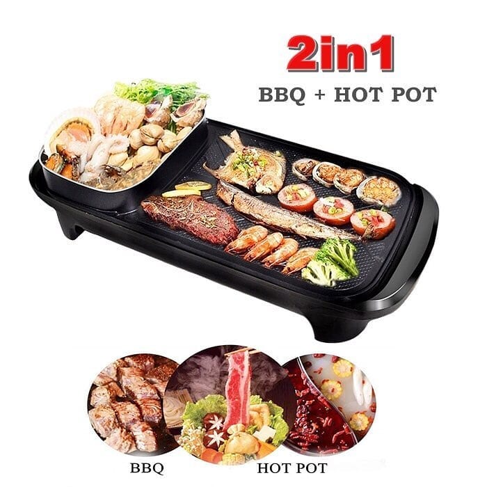 2 IN 1 HOTPOT AND BARBEQUE MAKER - MASTER SUPPLIES