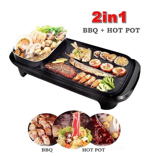 2 IN 1 HOTPOT AND BARBEQUE MAKER - MASTER SUPPLIES