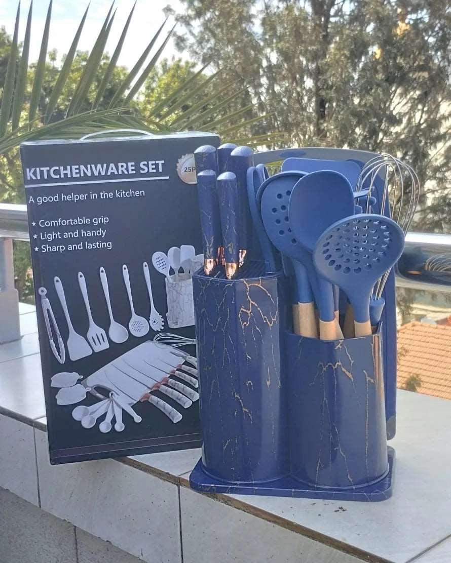 25PCS Silicone Kitchen Utensil Set - MASTER SUPPLIES