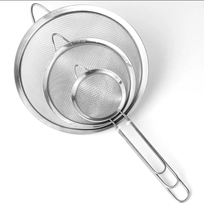 3 in 1 metallic sieve(10,12,14cm)