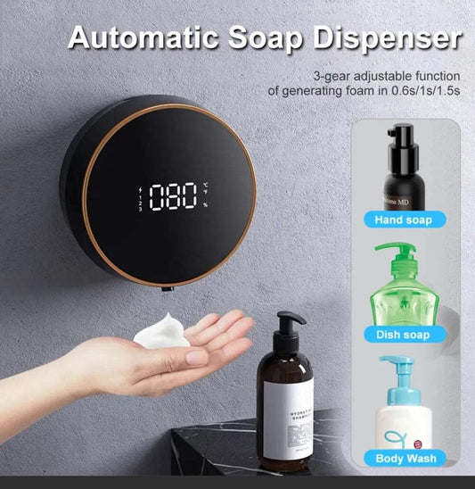 300ml automatic soap dispenser with temperature display