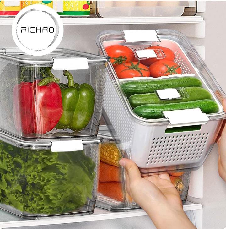 4L Fridge organizer with drainer(1 piece) - MASTER SUPPLIES