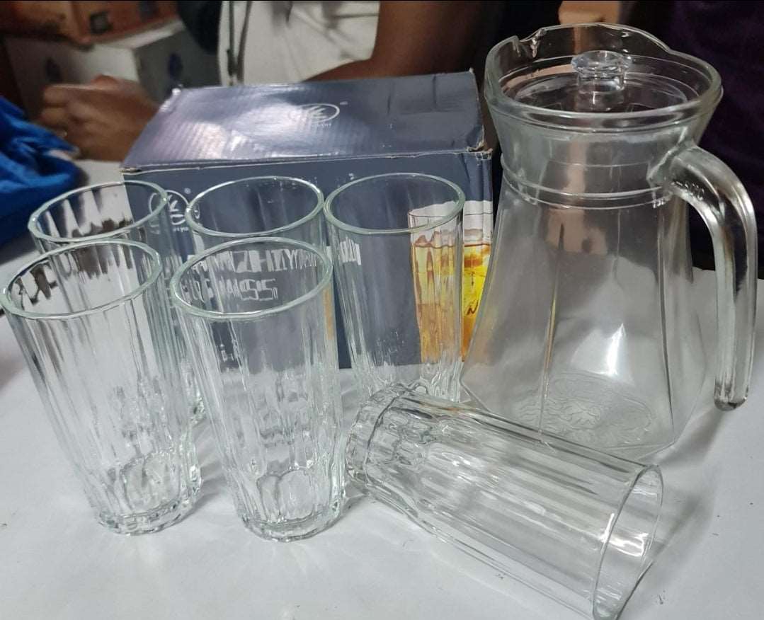 6 glasses and jug set - MASTER SUPPLIES