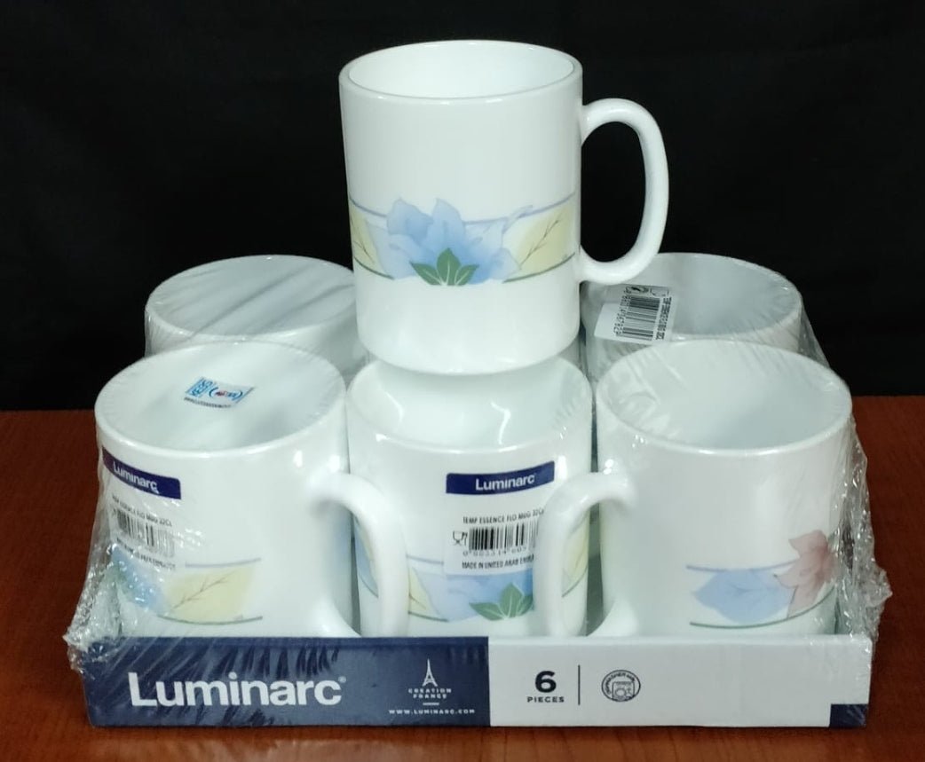 6 pcs Luminarc Temp essence flo mug - MASTER SUPPLIES