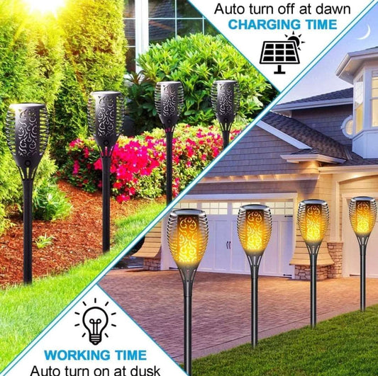 6 pieces LED solar flame lamp - MASTER SUPPLIES